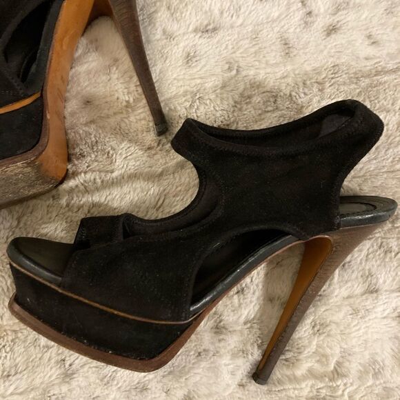 𝅺: : YSL Yves Saint Laurent Platform Sandals Stiletto Heels : :​ - Picture 11 of 15
